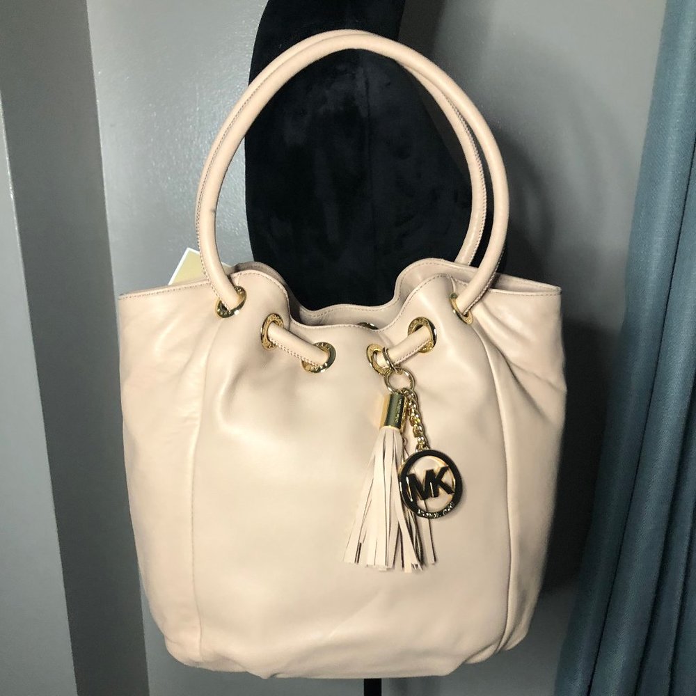 Michael Kors Blush Leather Ring Tote NWT